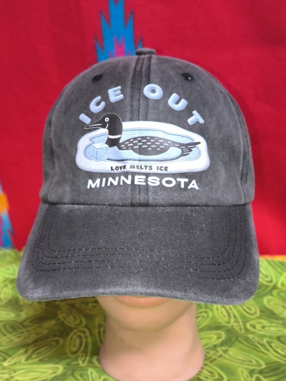 Ice Out Love Melts Ice Minnesota Trucker Strap-on Hat Cap OSFM